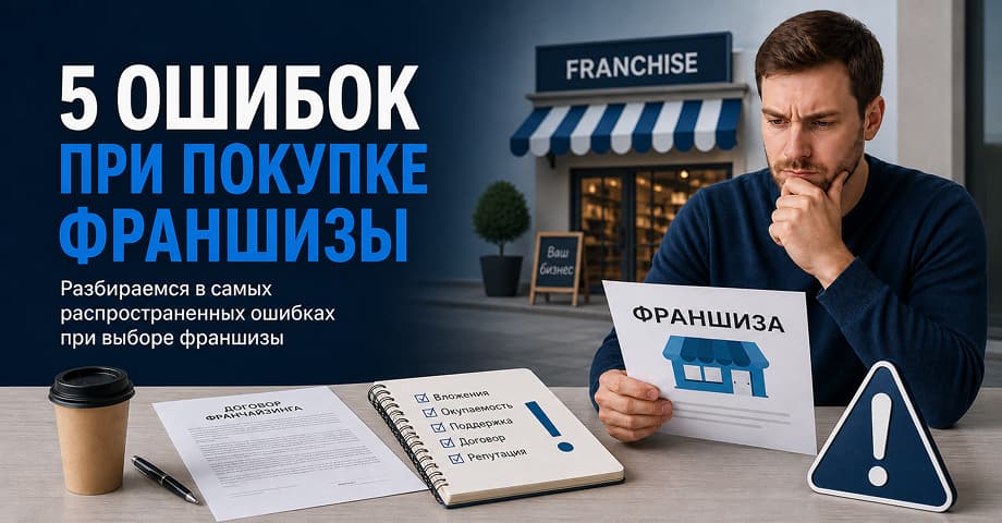 5 ошибок при покупке франшизы